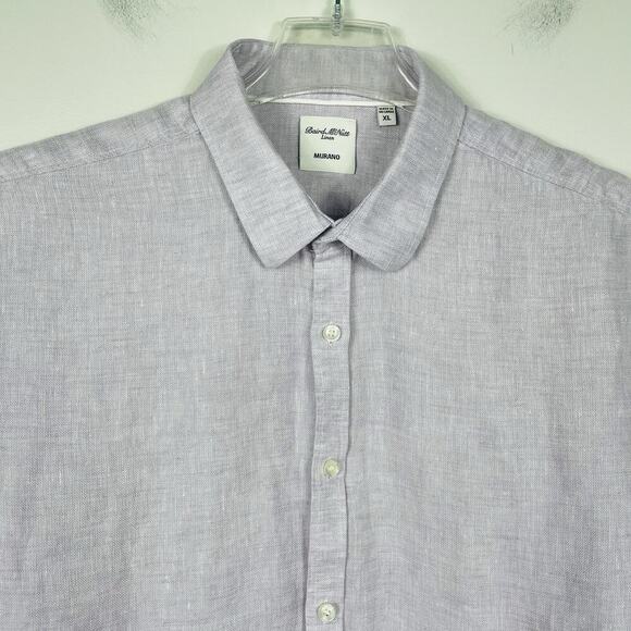 Baird McNutt 100% Linen Shirt Mens XL Light Purple Beach Resort Cruise Summer - Picture 4 of 9
